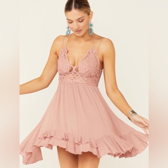 NWT Free People Adella spaghetti Adjustable Straps Size S Dress Color - Picture 1 of 9